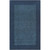 7.5' x 9.5' Solid Navy Blue Hand Loomed Rectangular Wool Area Throw Rug - IMAGE 1