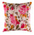 20" Pink and White Blooming Raspberry Square Throw Pillow - Down Filler - IMAGE 1
