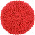20" x 14" Hermosa Scarlet Red Hand Crafted Cotton Round Pouf Ottoman - IMAGE 5