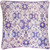 22" Purple and White Geometric Square Throw Pillow - Down Filler - IMAGE 1