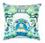 18" Sky Blue and Green Decorative Square Throw Pillow - IMAGE 1