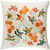 18" Bright Orange and Cream White Butterflies in Paradise Throw Pillow - IMAGE 1