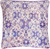20" White with Purple Kaleidoscope Design Square Throw Pillow - Down Filler - IMAGE 1