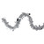 50' x 2.5" Silver Shiny Tinsel Artificial Christmas Garland - Unlit - IMAGE 1