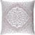 20" Dove Gray and Silver Decorative Square Throw Pillow - Down Filler - IMAGE 1