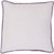 18" Periwinkle and Natural Lavender Purple Woven Linen Decorative Throw Pillow - IMAGE 1