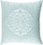 20" Mint Green and Pastel Blue Decorative Square Throw Pillow - IMAGE 1
