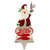 9.75" Silver Plated Pepsi-Cola Santa Claus Christmas Stocking Holder - IMAGE 1