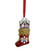3.5" Red and Silver Plated Pepsi Stocking Christmas Ornament - IMAGE 1