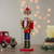 14" Red and Gold Traditional Christmas Nutcracker King with Scepter Tabletop Figurine - IMAGE 2