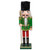14" Green and Red Christmas Nutcracker Soldier with Spear - IMAGE 1