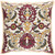 22” Red and Beige Damask Square Throw Pillow - Down Filler - IMAGE 1