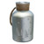 12" Silver Matte Christmas Trees and Snowflakes Pillar Candle Holder with Handle - IMAGE 4