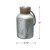 12" Silver Matte Christmas Trees and Snowflakes Pillar Candle Holder with Handle - IMAGE 5