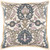 22" Beige and Pink Floral Square Throw Pillow - IMAGE 1