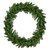 Pre-Lit Buffalo Fir Commercial Artificial Christmas Wreath - 5' - Warm White LED Lights - IMAGE 1