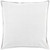 18" Solid Light Haze Gray Contemporary Woven Decorative Throw Pillow – Down Filler - IMAGE 1