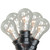Commercial Grade Adjustable Drop Length Edison Bulb Patio Lights Clear - 21' Black Wire - 15ct - IMAGE 1