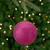 Magenta Pink Glitter Shatterproof Christmas Ball Ornament 4" (100mm) - IMAGE 1