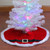 20" Traditional Red and White Santa Claus Belt Buckle Mini Christmas Tree Skirt - IMAGE 1