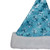 Blue and White Sequin Snowflake Unisex Adult Christmas Santa Hat Costume Accessory - Medium - IMAGE 4