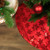 Sequin Snowflake Pattern Mini Christmas Tree Skirt - Red - 20" - IMAGE 3
