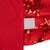 Sequin Snowflake Pattern Mini Christmas Tree Skirt - Red - 20" - IMAGE 6