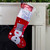 20.5" Red and White Snowman Embroidered Christmas Stocking with Sequined Cuff - IMAGE 2