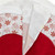 48" Red and White Glitter Snowflake Scallop Christmas Tree Skirt - IMAGE 4