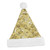 21" Gold and White Sequin Snowflake Christmas Santa Hat Costume Accessory - Medium - IMAGE 1