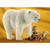 Handcrafted Walking Style Lifesize Polar Bear Plush Animal - 53.25" - White - IMAGE 1
