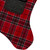 20.5" Red and Black Plaid Christmas Stocking with Pocket and Faux Fur Cuff - IMAGE 3