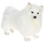 Handcrafted Plush German Spitz Dog Stuffed Animal  - 18.25" - Set of 2 - White - IMAGE 1