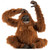 Handcrafted Life Size Sitting Orangutan Plush Animal - 38" - Brown - IMAGE 1
