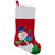 20.5" Red and White Embroidered Snowman with Glitter Christmas Stocking - IMAGE 2