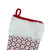 20.5" Red and White Lace Christmas Stocking with Cuff - IMAGE 3