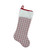 20.5" Red and White Lace Christmas Stocking with Cuff - IMAGE 1
