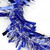 Wide Cut Commercial Christmas Garland - 50' x 4" - Unlit - Blue and White - IMAGE 2