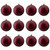 Shatterproof Matte Christmas Ball Ornaments - 4" (100mm) - Burgundy Red - 12ct - IMAGE 2