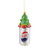 4.75" Silver Pepsi Bottle Cap Can with Christmas Tree Topper Decorative Glass Ornament - IMAGE 1