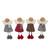Set of 4 Standing Angel Sisters Christmas Decor 9"