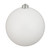 Winter White Shatterproof Matte Christmas Ball Ornament 6" (150mm) - IMAGE 1