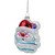 4.5" Blue and Red Glittered Santa Claus Head Pepsi Christmas Ornament - IMAGE 4