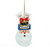 Glittered Santa Head Balancing Pepsi Christmas Ornament 3.75" (96mm) - IMAGE 1
