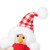 Right Facing Standing Bird with Scarf and Plaid Hat Christmas Figure - 8.5"