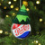 Green and Gold Hat on Pepsi Logo Puck Shaped Glass Christmas Ornament 4.75" (121mm) - IMAGE 2