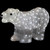 Lighted Commercial Grade Acrylic Polar Bear Outdoor Christmas Decoration - 28" - Pure White LED Lights - IMAGE 1