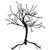 Lighted Japanese Sakura Blossom Flower Tree - 23" - Multicolor Changing LED Lights - IMAGE 1