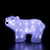 LED Lighted Commercial Grade Polar Bear Cub Acrylic Outdoor Christmas Decoration - 13.5"