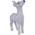 LED Lighted Commercial Grade Acrylic Reindeer Outdoor Christmas Decoration - 15" - Pure White Lights